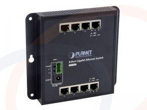 Switch przemysłowy PLANET 8 portów Gigabit Ethernet do montażu na ścianie - WGS-803