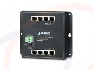 Switch przemysłowy zarządzalny PLANET 8 portów Gigabit Ethernet do montażu na ścianie - WGS-4215-8T