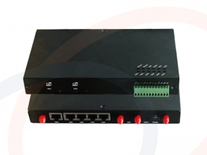 Przemysłowy router IP LTE/3G/WCDMA/HSPA, double SIM, 4x LAN, WiFi, 1x RS232/RS485 - RF-R2289HSDN
