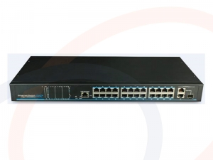 Switch zarządzalny 24 porty PoE Fast Ethernet, 2 porty GE, 1 port SFP Gigabit - RF-SW-MNG-24FE-2GE-1SFP-POE-UTP