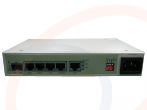 Konwerter 1 linii E1 na Ethernet, TDM over IP, E1 over IP z portem optycznym SFP - RF-1xE1-4ETH-TDM