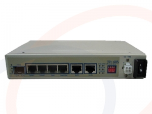 Konwerter 2 linii E1 na Ethernet, TDM over IP, E1 over IP z portem optycznym SFP - RF-2xE1-4ETH-TDM