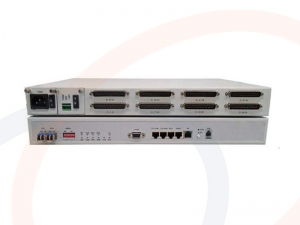 Światłowodowy konwerter multiplekser PDH 64 linie E1, 4 porty Gigabit Ethernet - RF-64E1-2FO-4GE-OLK