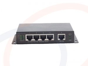 Switch 4 portów PoE Fast Ethernet 1 port uplink RJ45 FE - RF-SW-5FE-POE-5022-HS