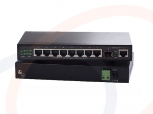 Switch 8 portów, 8 PoE Gigabit Ethernet 1 port uplink Combo RJ45+SFP - RF-SW-8GE-8POE-9015-HS