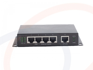 Switch zarządzalny 4 portów PoE Gigabit Ethernet 1 port uplink RJ45 GE - RF-SW-5GE-POE-5025MNG-HS