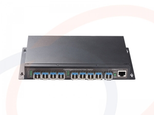 Switch zarządzalny SFP optyczny 100M Ethernet 8 portów SFP, 1 port combo 1000M RJ45/SFP - RF-SW8xSFP-100M-1xCOMBO-1000M-MNG
