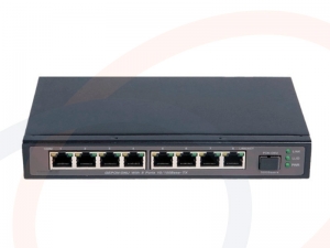 Switch 8 portów PoE Fast Ethernet 1 port uplink optyczny EPON ONU - RF-SW-8FE-4POE-EPON-8027-HS