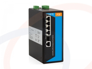 Switch 4 portów PoE Fast Ethernet 1 port uplink combo SFP+RJ45 montaż DIN IP40 - RF-SW-4FE-POE-1Combo-513SPI-3OD