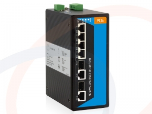 Switch 4 portów PoE Fast Ethernet 2 porty uplink combo SFP+RJ45 montaż DIN IP40 - RF-SW-4FE-POE-2Combo-513SPI-3OD