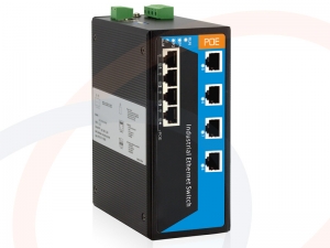 Switch 8 portów 4 porty PoE Fast Ethernet 4 porty RJ45 montaż DIN IP40 - RF-SW-8FE-4POE-813SPI-3OD