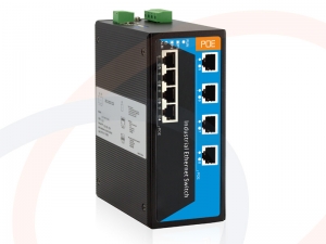 Switch 8 portów PoE Fast Ethernet montaż DIN IP40 - RF-SW-8FE-8POE-813SPI-3OD