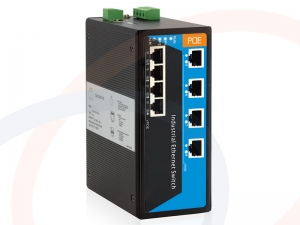 Switch zarządzalny 8 portów PoE Fast Ethernet 8 portów RJ45 montaż DIN IP40 - RF-SW-8FE-8POE-816SPI-MNG-3OD