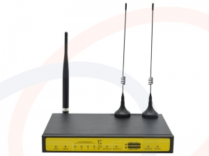 Przemysłowy router IP LTE/3G/WCDMA/HSPA, dual SIM, 4 x LAN, WiFi, 1 x RS232 - RF-R6483W
