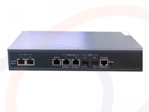 Konwerter wolnostojący 2 linii E1 na Gigabit Ethernet, TDM over IP, E1 over IP z 2 portami SFP 1000M - RF-KNV-2E1-2SFP-TDMoIP-G-GC