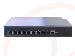 Konwerter wolnostojący 4 linii E1 na Gigabit Ethernet, TDM over IP, E1 over IP z 2 portami SFP 1000M - RF-KNV-4E1-2SFP-TDMoIP-G-GC