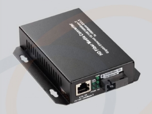 Media konwerter z zasilaniem PoE 15.4W lub 30W Fast Ethernet - RF-MK-FE-100M-PoE-HS