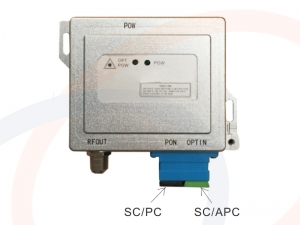 Światłowodowy mini odbiornik optyczny CATV z WDM dla sieci PON - RF-CATV-1RF-02-PON-FTTH-SKG