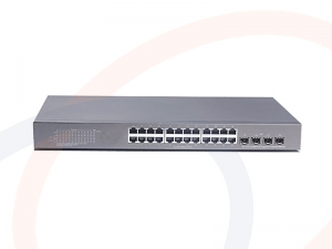 Switch 24 porty, 24 PoE Gigabit Ethernet 4 porty optyczne uplink SFP+ 10G - RF-SW-24GE-24POE-4SFP+-2861-HS