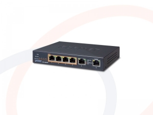 Switch przemysłowy PLANET 4 porty Gigabit Ethernet PoE+ i 2 porty 10/100/1000M uplink - GSD-604HP