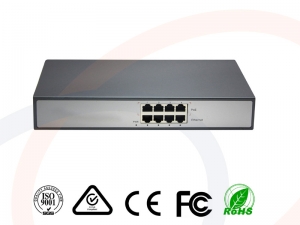 Wieloportowy zasilacz, injector midspan PoE Gigabit Ethernet 15.4W IEEE 802.3af (Power over Ethernet - RF-INDU-INJ-4POE-1GB-ELN