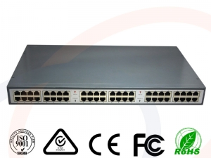 Wieloportowy zasilacz injector midspan 24x PoE Gigabit Ethernet 15.4W 802.3af Power over Ethernet - RF-INDU-INJ-24POE-1GB-ELN