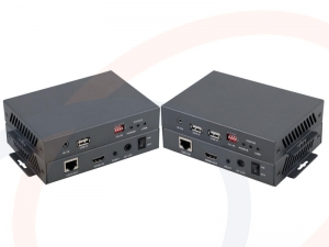 Konwerter sygnału HDMI + USB z funkcją KVM na skrętkę UTP/sieć IP transmisja do 100m - RF-HDMI-USB-KVM-UTP-IP-100-BHD