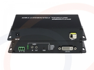 Światłowodowy konwerter 1 kanału sygnału DVI + audio + RS232 na światłowód - RF-DVI-1FO-1200-HL