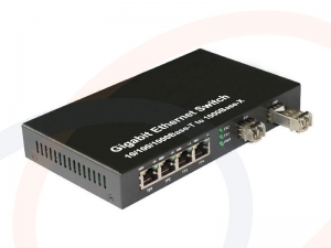 Media konwerter multi-port 4 x 1000M Gigabit Ethernet, 2 x opt SFP 1G - RF-KM-1G-02SFP-04-HL