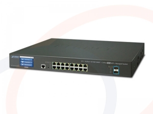 Switch warstwy 2+ Planet 16 portów 1000BASE-T RJ45, 2 porty 10Gigabit SFP z ekr. dot. - GS-5220-16T2XV/GS-5220-16T2XVR