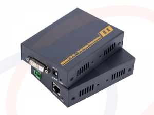 Konwerter sygnału DVI + RS232 na skrętkę UTP transmisja do 70m - RF-DVI-RS232-UTP-102D-PNW