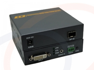 Światłowodowy konwerter sygnału DVI WUXGA 1920x1200 z EDID - RF-DVI-D122-PNW-T/R