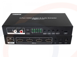 Przełącznik switch HDMI 4 portowy z Audio - RF-SW-HDMI-FOX70WS