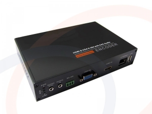 Mini konwerter enkoder do sieci IP sygnałów HDMI i VGA H.264 dwukierunkowe audio - RF-MINI-ENCO-HDMI-VGA-309P-Tx