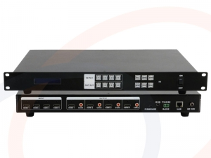 Procesor obrazu, mixer 4x4, 4 wejścia HDMI, 4 wyjścia HDMI + Coax - RF-MIX-HDMI-4404-BHD