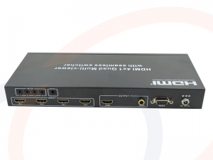Przełącznik switch HDMI 4 portowy z RS-232 - RF-SW-HDMI-410-LKM