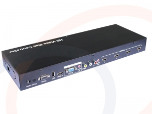 Procesor obrazu, kontroler TV Wall 2x2, 4 wyjścia HDMI, 1 wejścia HDMI/VGA/AV - RF-TVWALL-HDMI/VGA/AV-2204-FOX