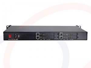 Widok panelu tylnego - Mini konwerter enkoder do sieci IP 4 kanałów sygnałów HDMI Full HD HDCP kodowanie H.265 - RF-ENCO-4xHDMI-894-DTN-Tx