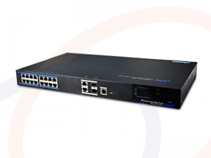 Switch optyczny Gigabit Ethernet PoE zarządzalny 16 portów RJ45 FE,2 x RJ45 1G, 2 x SFP - RF-SW16FE-2GE-2SFP-7216E-POE-L2-UTP