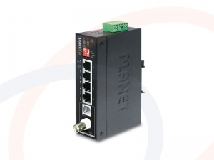 Transmisjia sygnałów sieci Ethernet po kablu koncentrycznym lub łączu telef. VDSL, 1.2km, PLANET - IVC-234GT