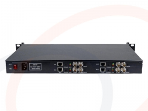 Widok panelu tylnego - Enkoder do sieci IP 4 kanałów sygnałów HD SDI kodowanie H.264 - RF-ENCO-4xHD-SDI-4163-HAI-Tx