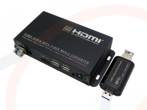 Panel Tylni - Transmiter KVM USB - RF-KVM-411-HDMI-2xUSB-SFP/TR