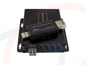 Panel - USB 3.0 - 2.0 - 1.1 - Transmiter Światłowodowy - RF-3091-4xUSB3-sm/mm-250