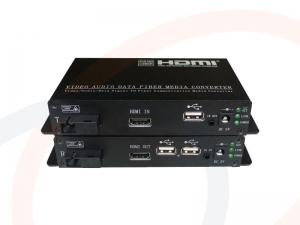Prezentacja Produktu - Światłowodowy Transmiter HDMI + USB z funkją KVM - RF-3107-HDMI-USB-MM/SM