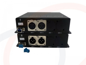 Prezentacja Produktu - Światłowodowy 2-kanałowy transmiter audio (XLR) zbalansowany - RF-3109-2CH-AUDIO-SM/MM