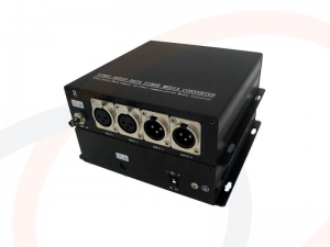 Prezentacja Produktu - Światłowodowy 2-kanałowy BIDI transmiter audio (XLR) zbalansowany - RF-3110-2CH-BIDI-SM/MM
