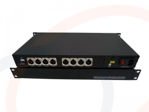 Prezentacja Produktu - Transmiter światłowodowy audio zbalansowany 8-kanałowy - RF-3113-8CH-AUDIO-SM/MM