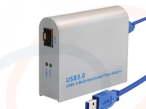 Prezentacja Produktu - Karta światłowodowa USB 3.0 Gigabit + wkładka SFP w zestawie 1000Mbps, 850nm, MM, LC - RF-KS-USB3-1000F-SFP-RTL8153-CG-1000M-LR