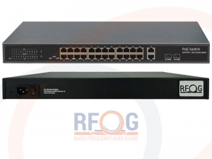 Prezentacja urządzenia - Switch 24 portów 100Mbps PoE + 2 porty Gigabit Combo Uplink IEEE802.3af/at PoE + 2 porty optyczne SF - POE-S4222GFBC