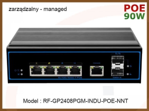 przemyslowy-zarzadzalny-przelacznik-switch-POE RF-GP2408PGM-INDU-POE-NNT - 1